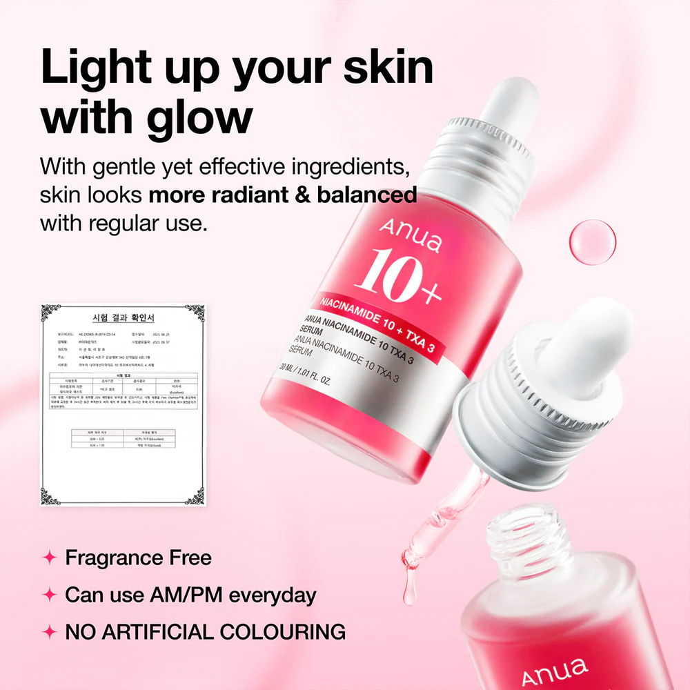 Anua Niacinamide 10 TXA 4 Serum for Brightening and Dark Spots